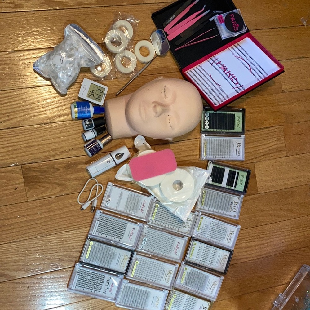 Eyelash extension professional tool kit! ALOT OF ITEMS!